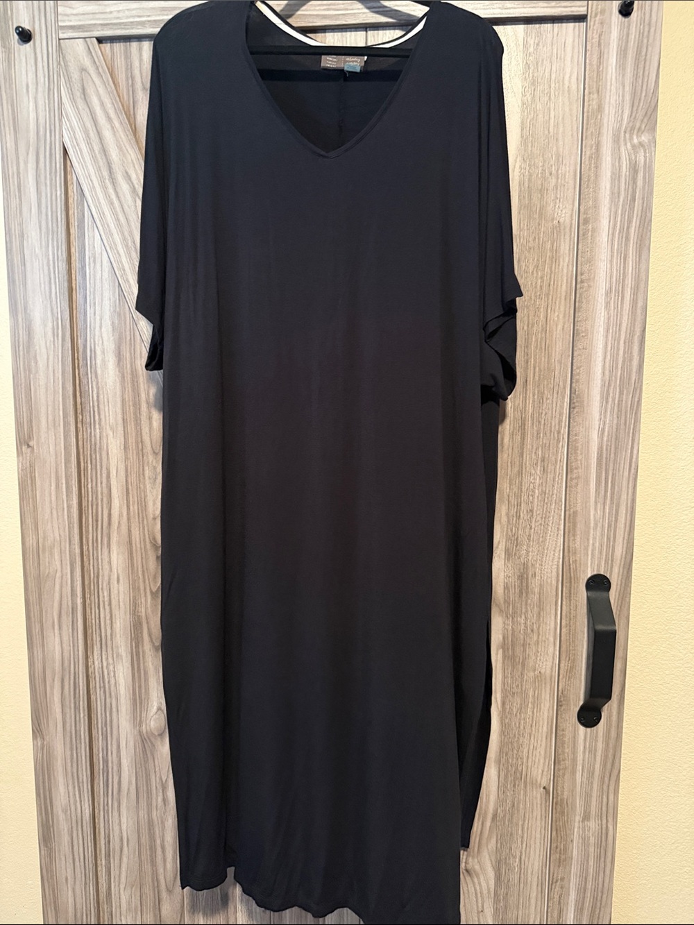 Anthropologie Saturday Sunday Black V-Neck Dress